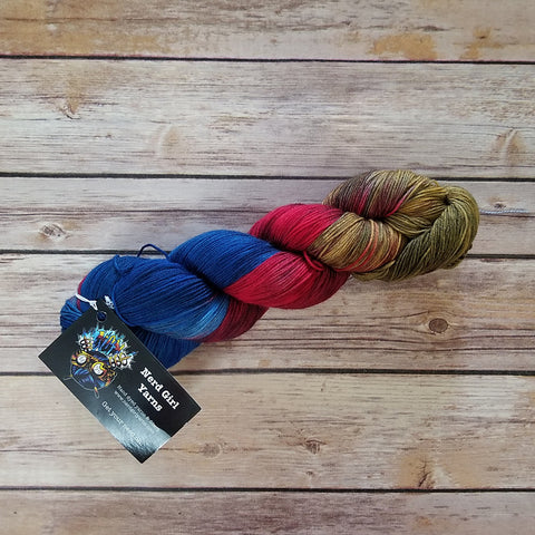 Nerd Girl Yarns Bounce & Stomp Sock Queen of the Amazons