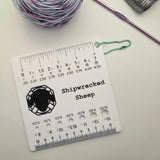 Needle/Hook 4" Stitch Gauge Tool - Shipwrecked Sheep
