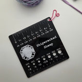 Needle/Hook 4" Stitch Gauge Tool - Shipwrecked Sheep
