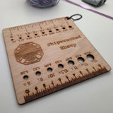 Needle/Hook 4" Stitch Gauge Tool - Shipwrecked Sheep