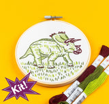 Dino-Mite! - Embroidery Kit - Pop Lush Embroidery
