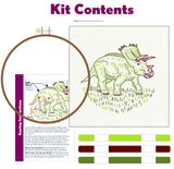 Dino-Mite! - Embroidery Kit - Pop Lush Embroidery